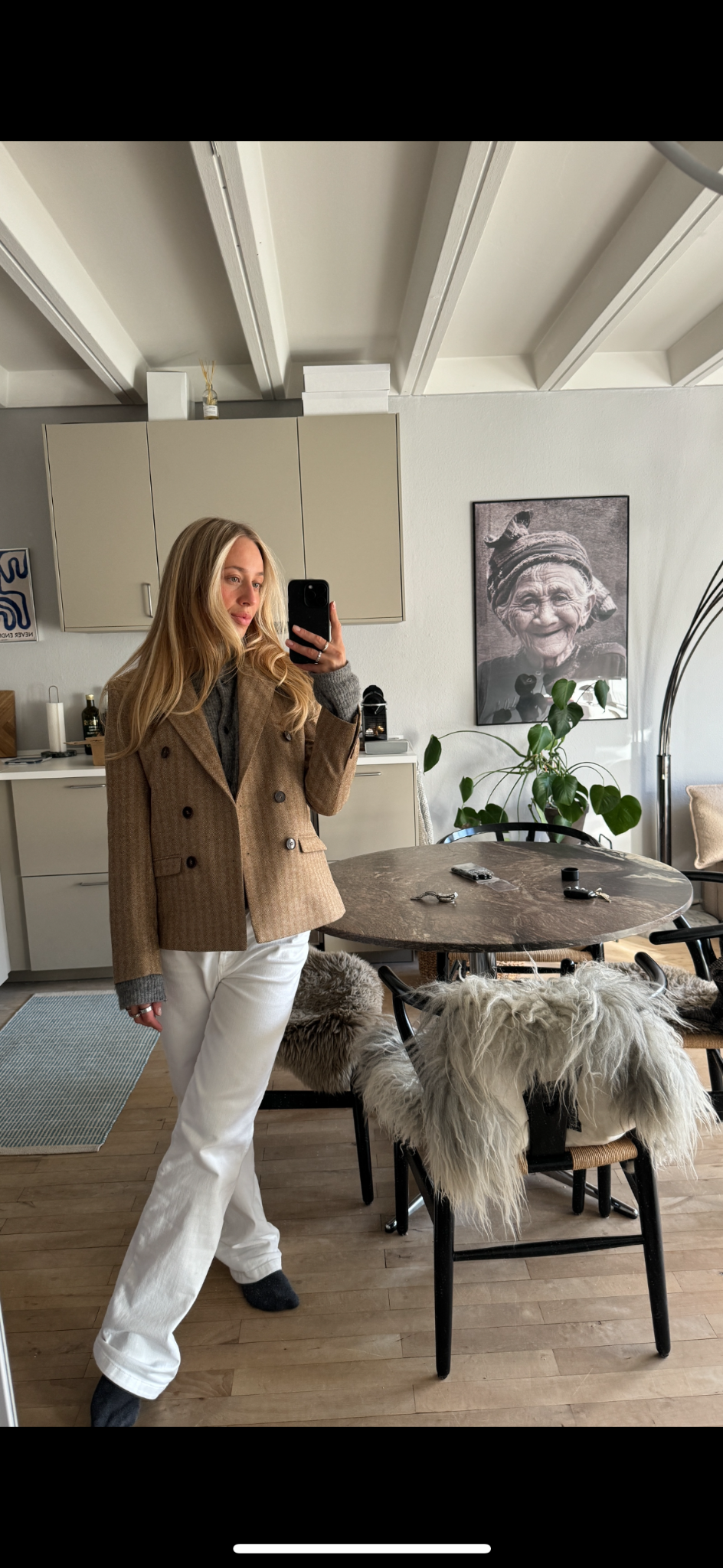 Kunde iført The Prima blazer