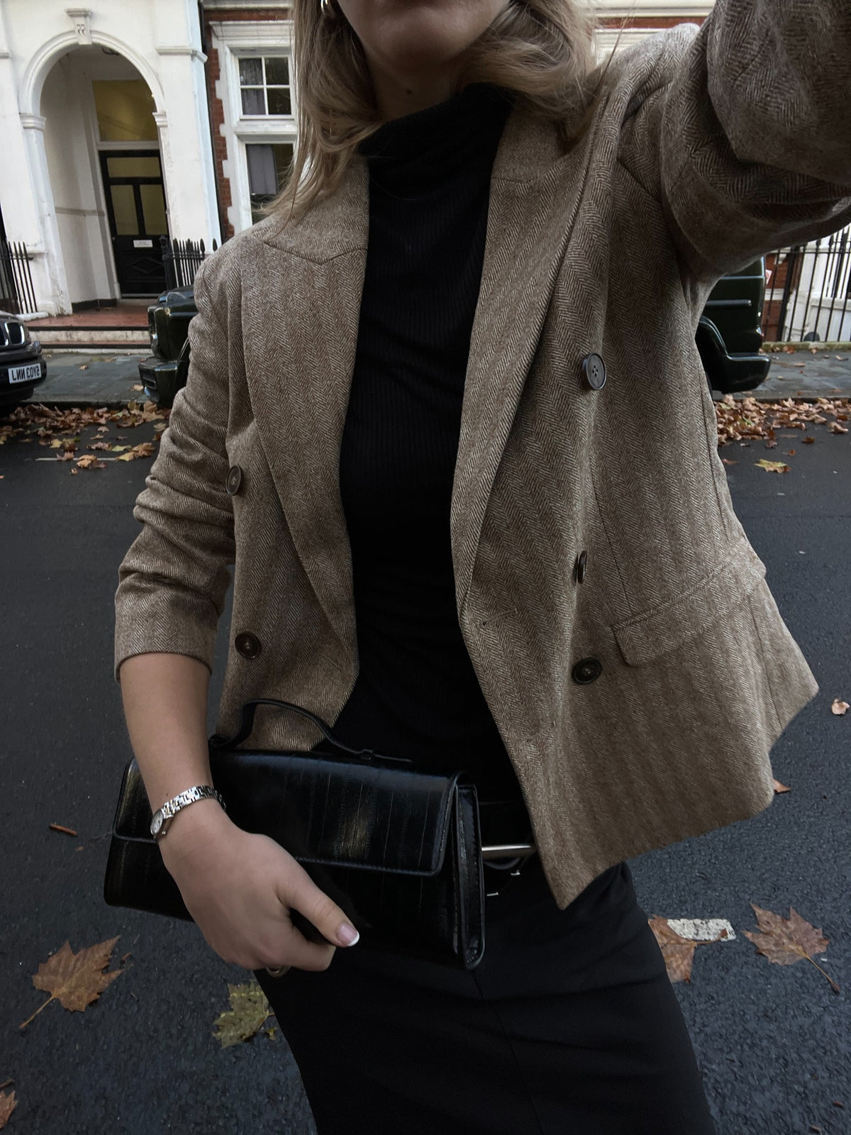 Kunde iført The Prima blazer